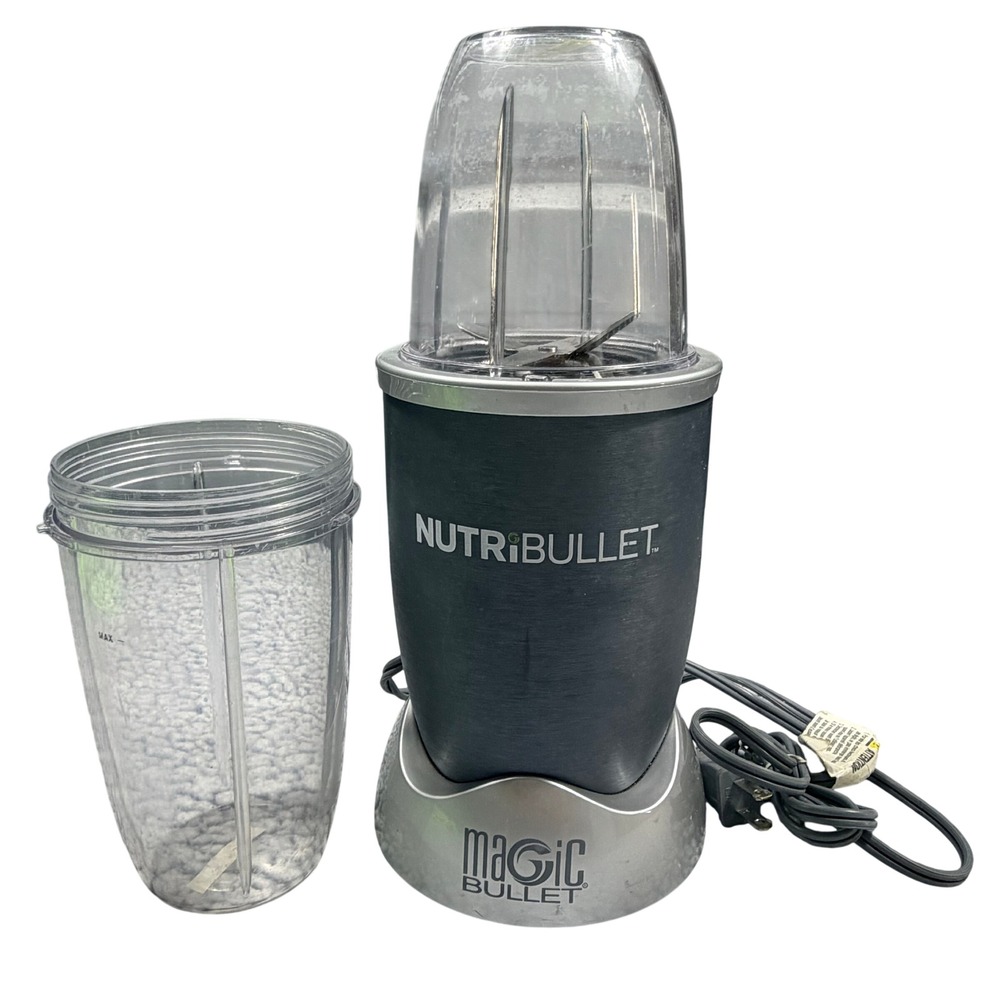 NutriBullet Magic Bullet Blender NB-101B 600W Gray Personal Smoothie Maker 2 Cup